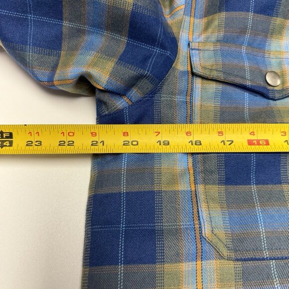 Burton Snowboard Jacket Youth XL (18) 21x28.5 Blue/Green Plaid Dry Ride - Picture 11 of 12